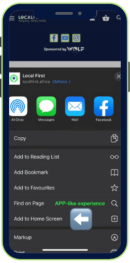 save to homescreen hcs welcome to local first and our partners ocal first app store play store