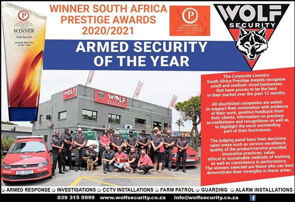 wolf security local first margate armed response kzn